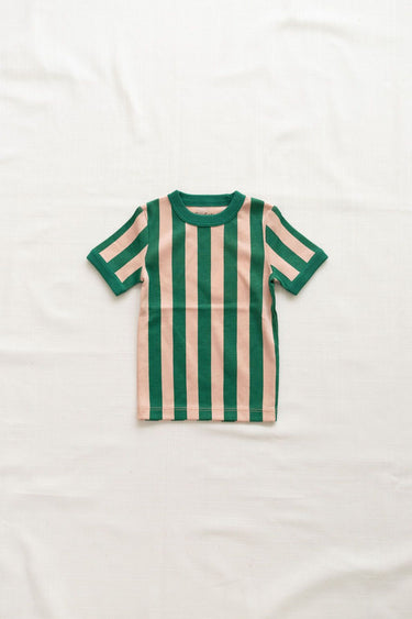 Fin & Vince Vintage Tee, Watermelon Stripe